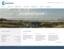 Tablet Screenshot of crestwoodlp.com